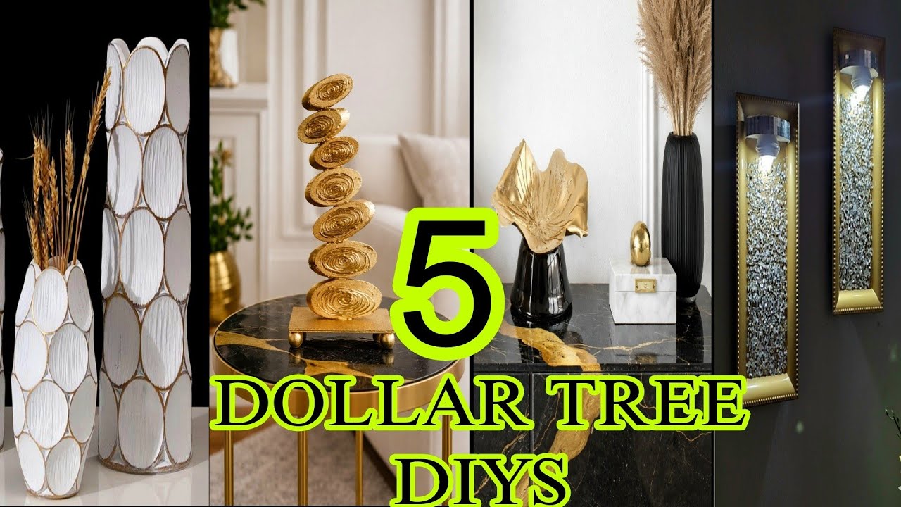 5 идей для украшения дома из магазина Dollar Tree, которые выглядят дорого | Craft Angel