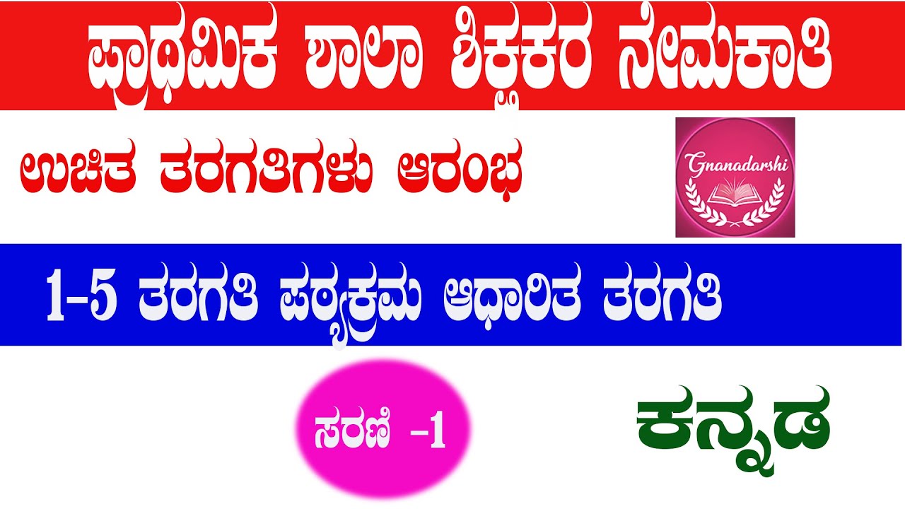 Pstr class for teacher | pstr recruitment 2025 | Pstr kannada class | 1-5 cet old question paper