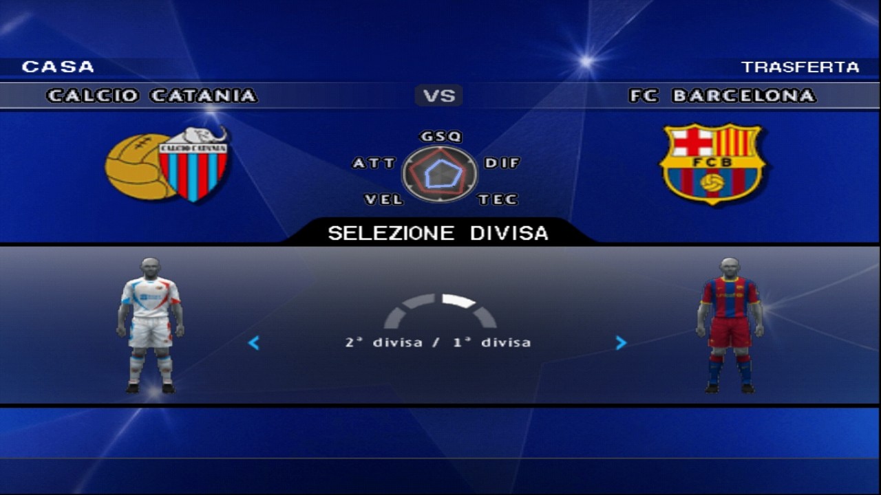 PES2011 | CATANIA - BARCELONA (1°GIORNATA FASE A GIRONI CHAMPIONS LEAGUE)