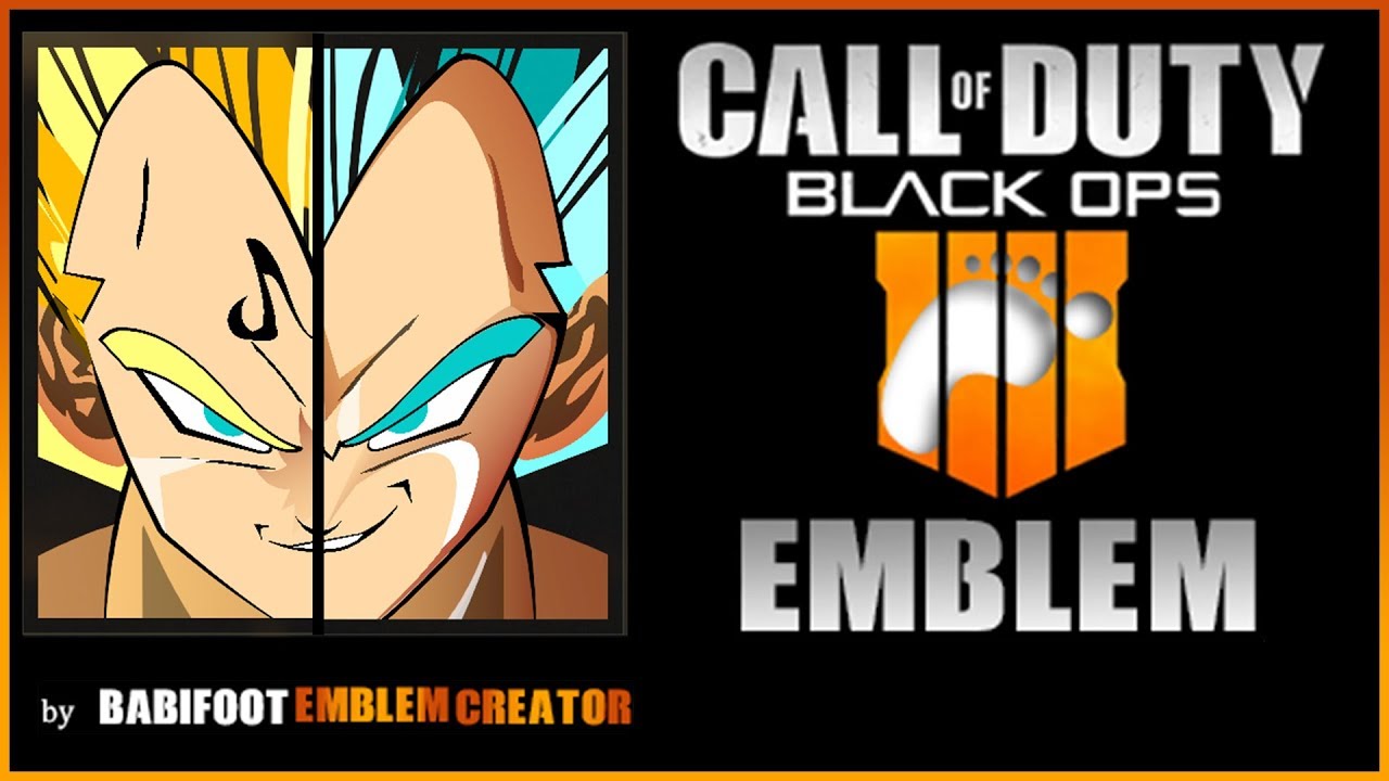 BO4 Emblem Tutorial - DBZ / DBS  Majin Vegeta / Blue Vegeta