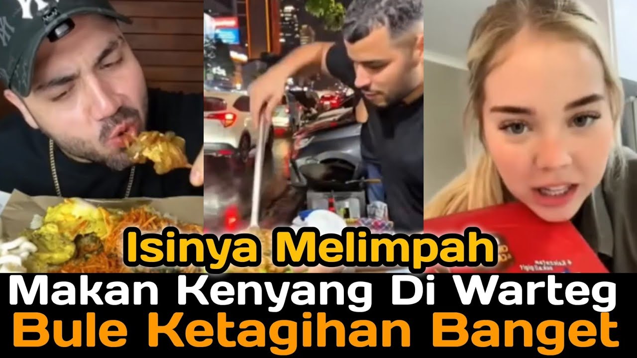 Bule Syok! Makan Kenyang di Warteg Cuma 50 Ribu! Hanya Ada Di Indonesia