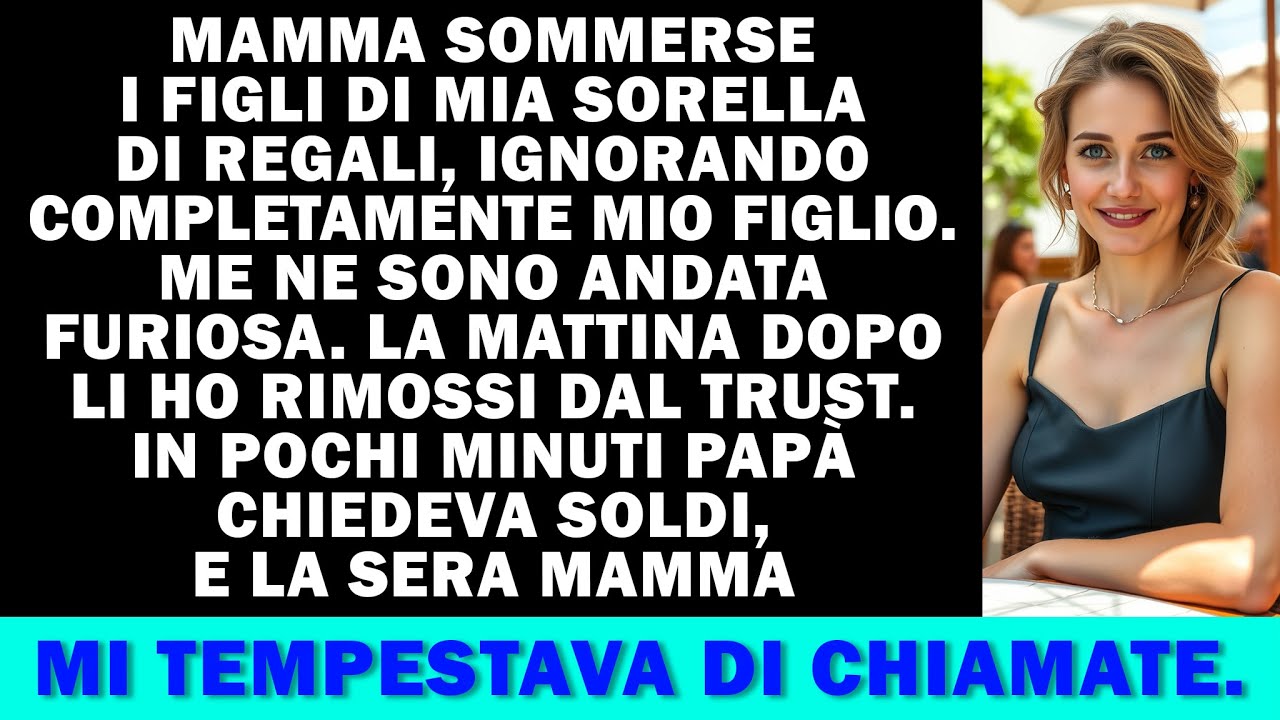La nonna ha dato 36 regali ai figli di mia sorella, zero al mio. Me ne sono andata e l’ho tagliata.