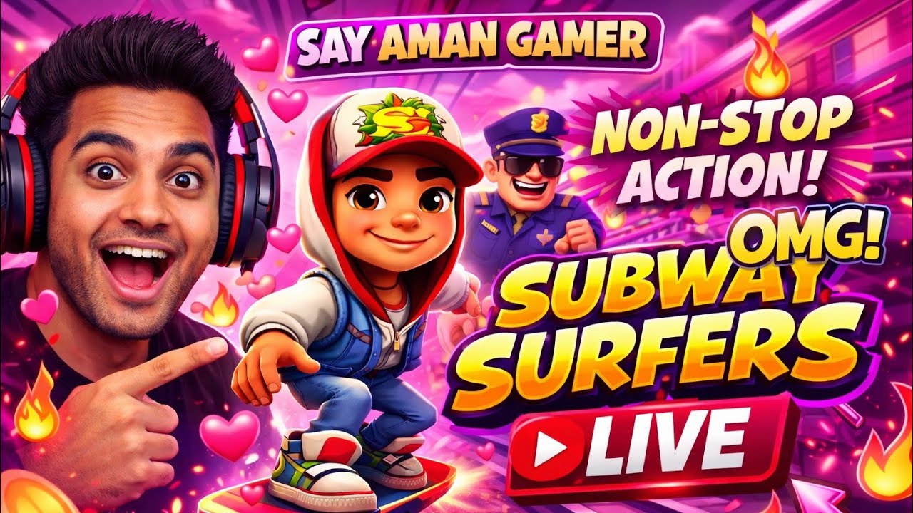 🔴 Subway Surfers Marathon Live 🔥 | HD 720p #subwaysurfers