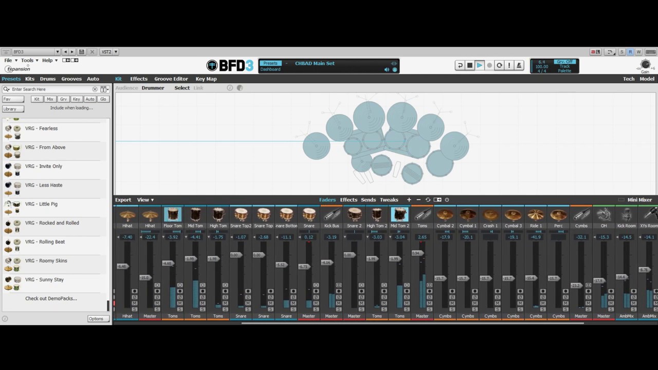 BFD 3 Black Album Drums DM10 Demo