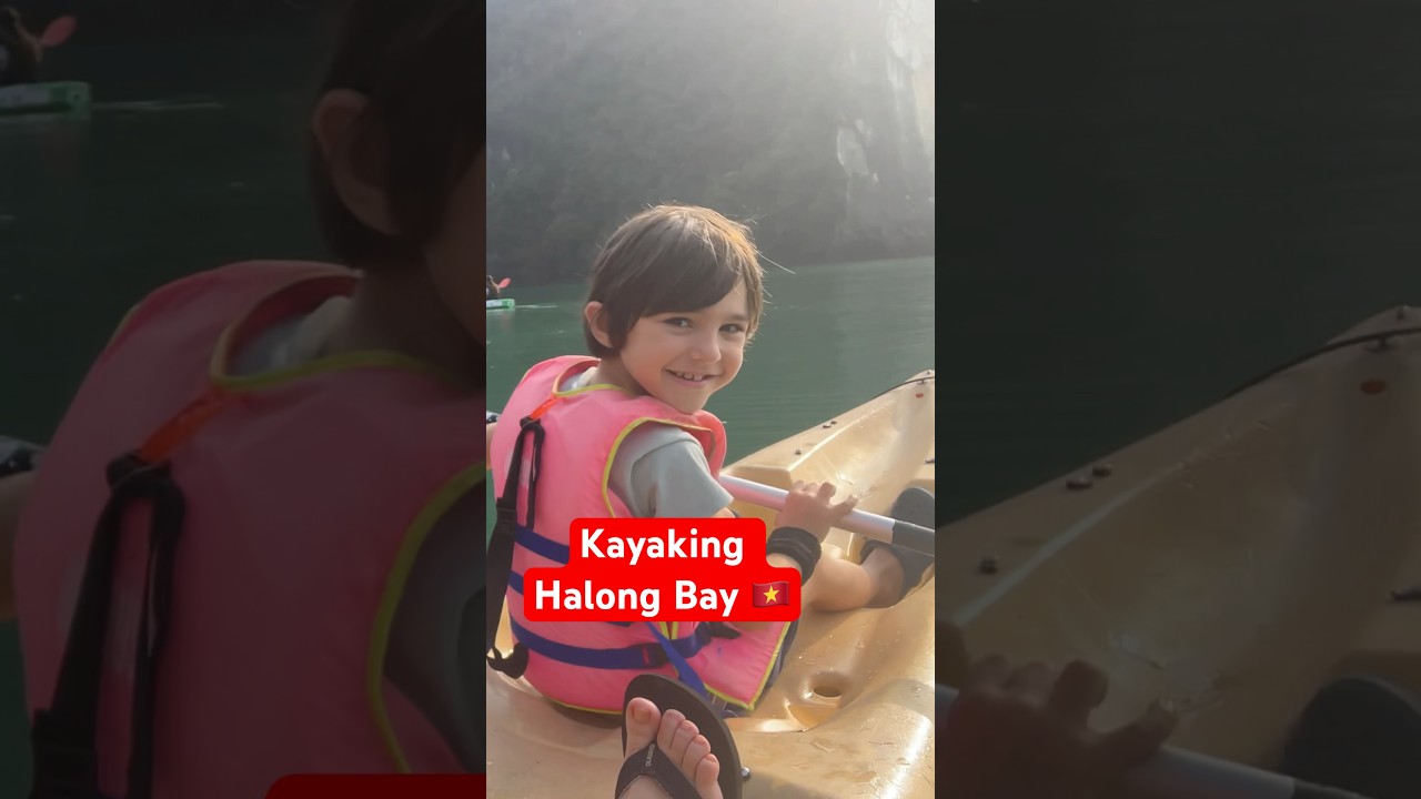 Kayaking Halong Bay with Kids