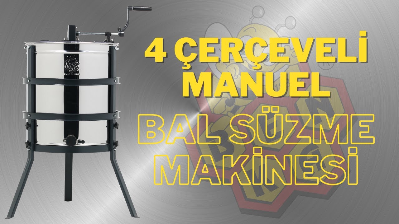 Bal S&uuml;zme Makinesi Manuel 4 &Ccedil;er&ccedil;eveli #Benka #arıcılık / Honey Extractor