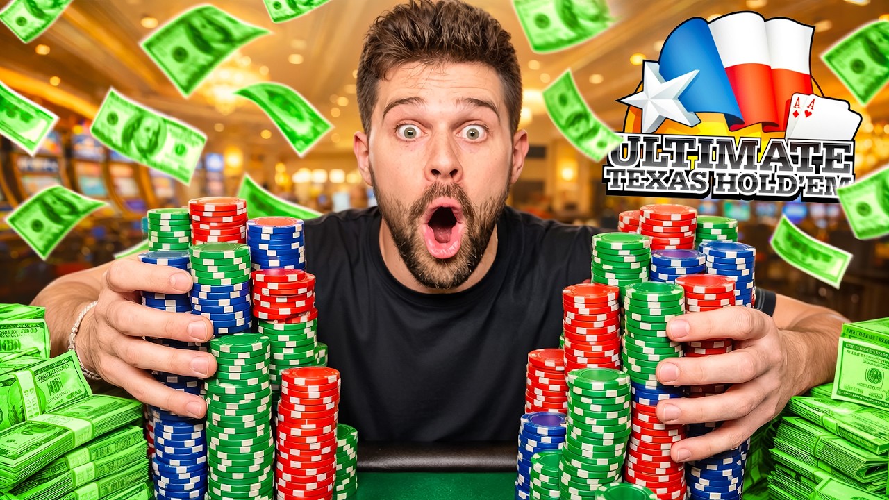 I Can't Stop WINNING Playing Ultimate Texas Holdem!