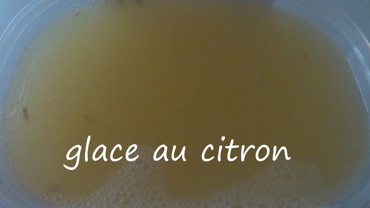 Glace au citron (le petit cuistot)