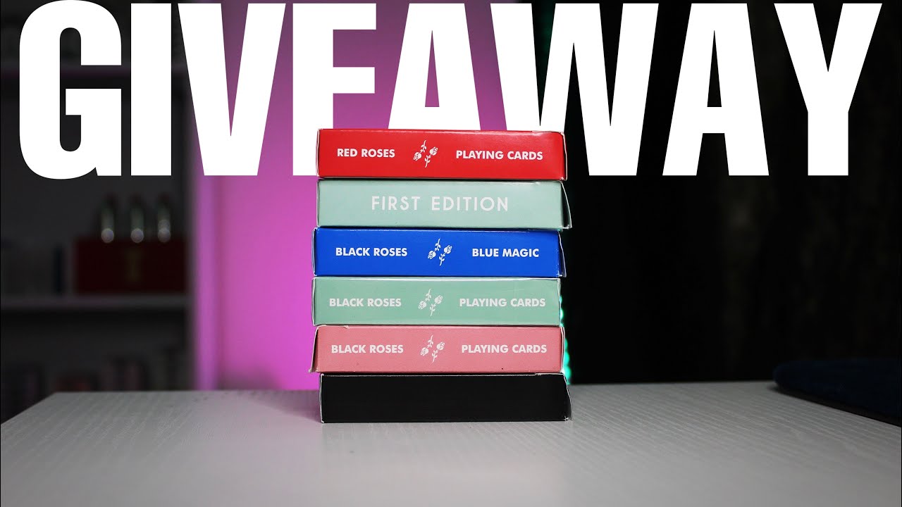 GIVEAWAY! The very BEST of Black Roses Playing Cards (Top 5)