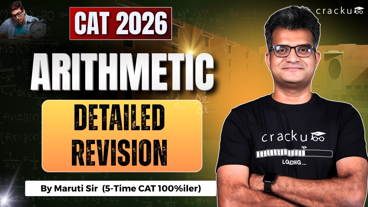 CAT 2026 Quant Arithmetic Revision 🔴 By CAT 100%iler | CAT Arithmetic Questions