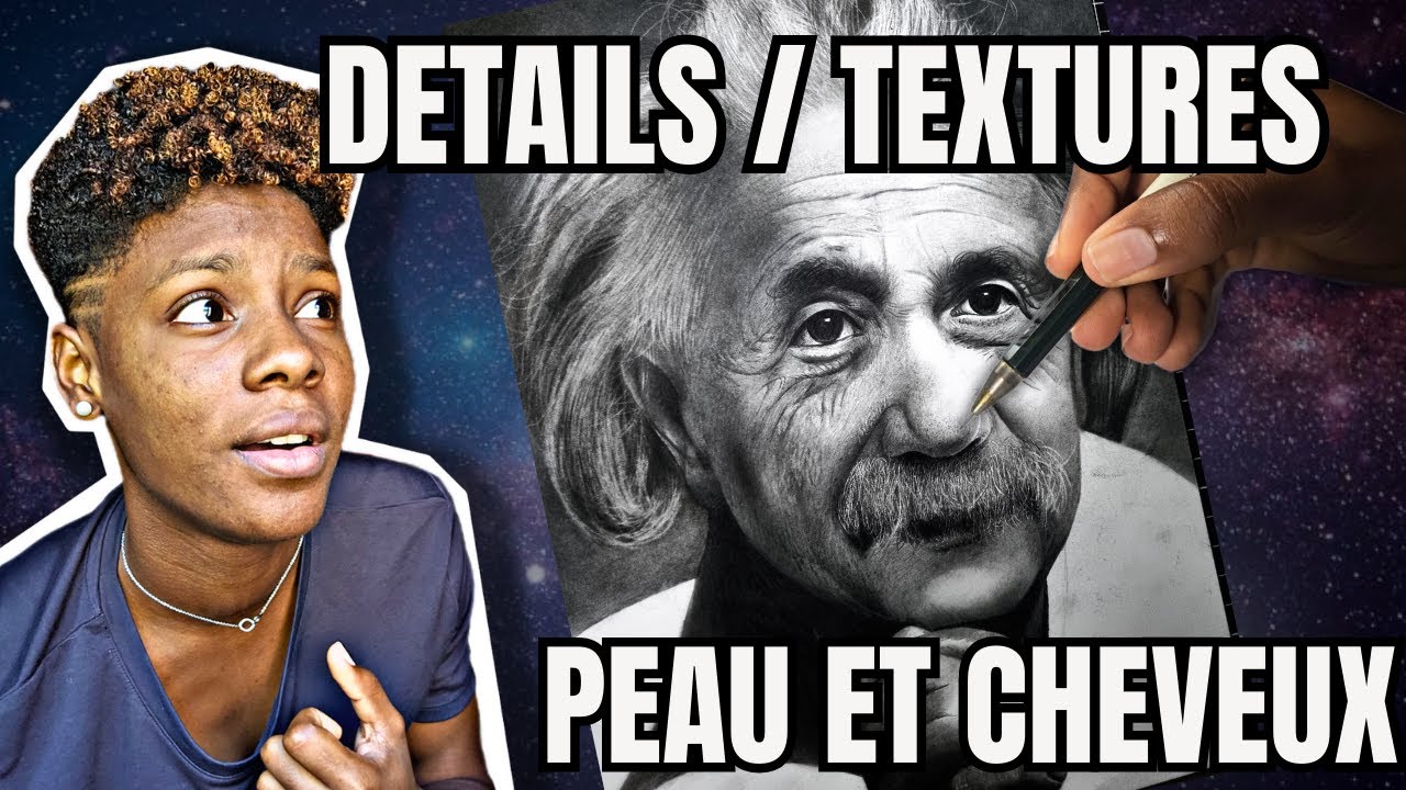 Tutoriel détails peau et cheveux de portrait réaliste : A. EINSTEIN Partie 1