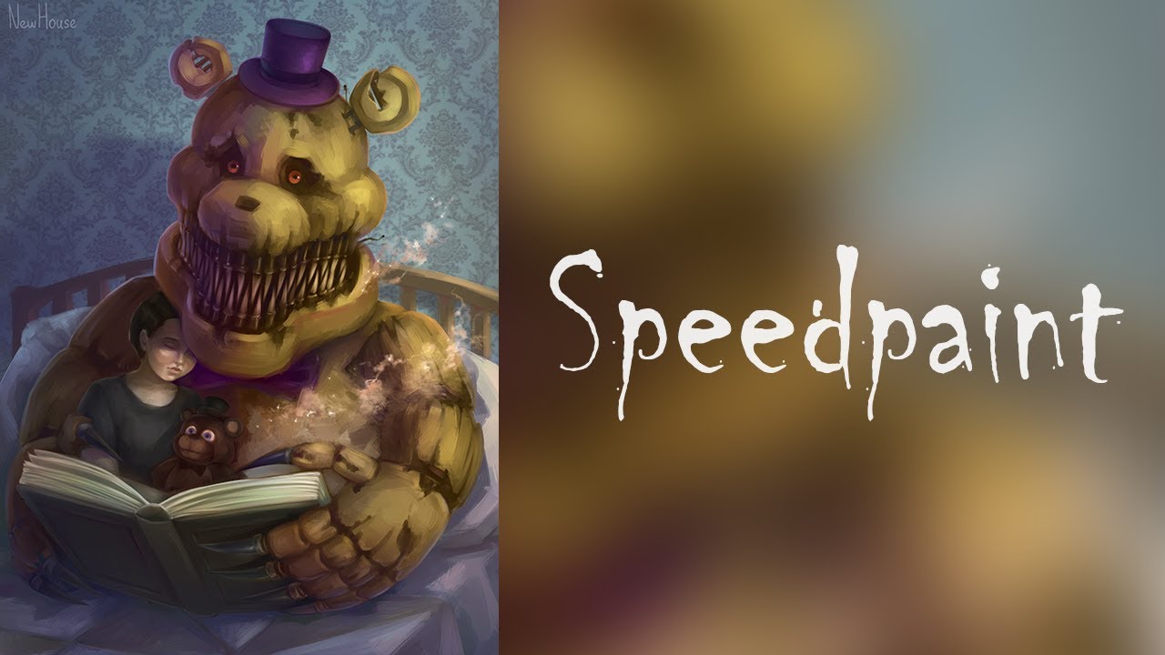 Nightmares leave in the morning (FNAF 4 Speedpaint)