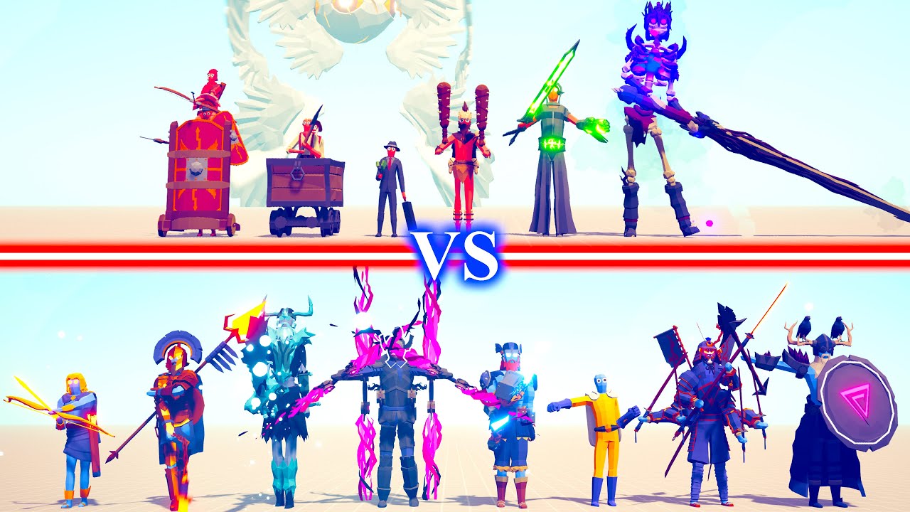 NEW HIDDEN UNITS Team vs OLD HIDDEN UNITS Team - Totally Accurate Battle Simulator TABS