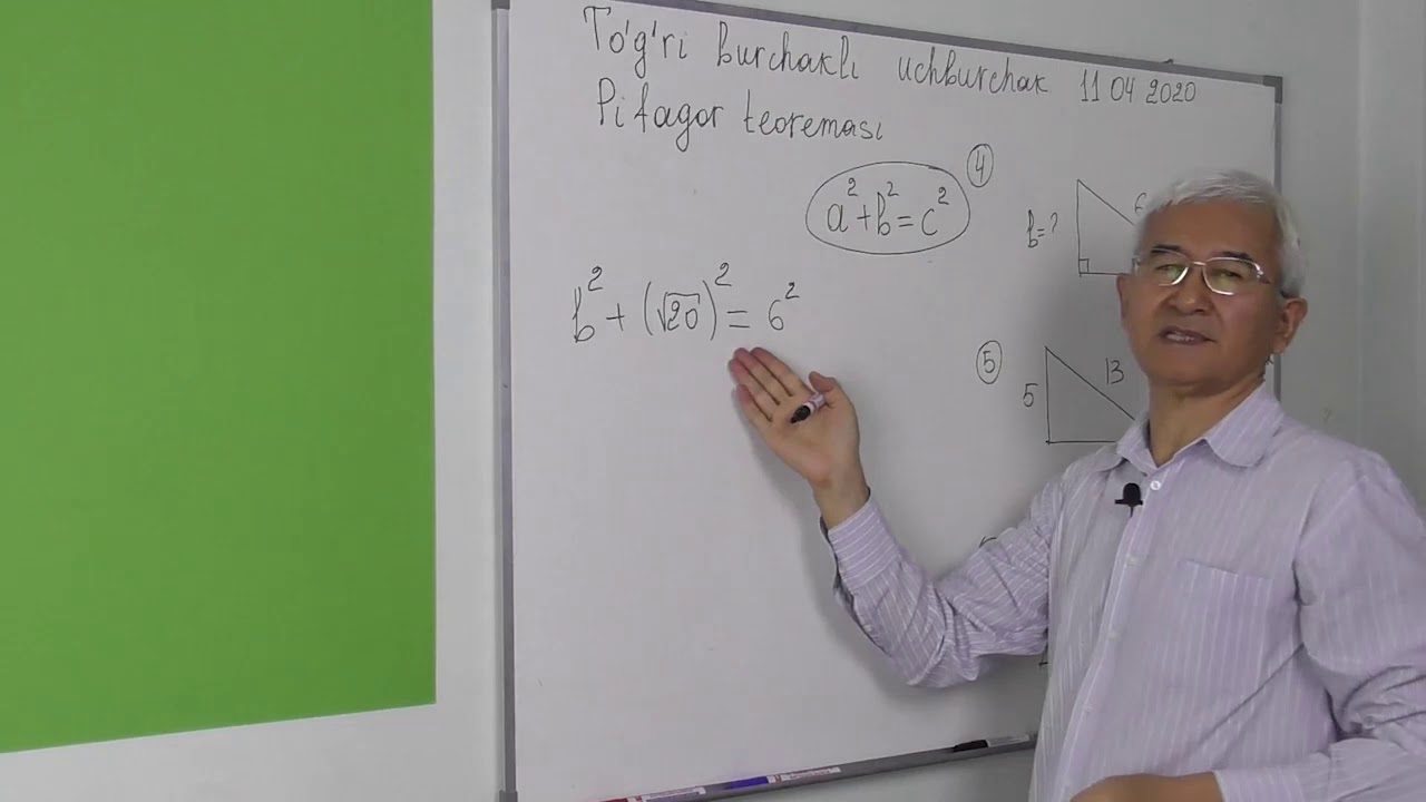 14.1  To'g'ri burch ucb  Pifagor teoremasi