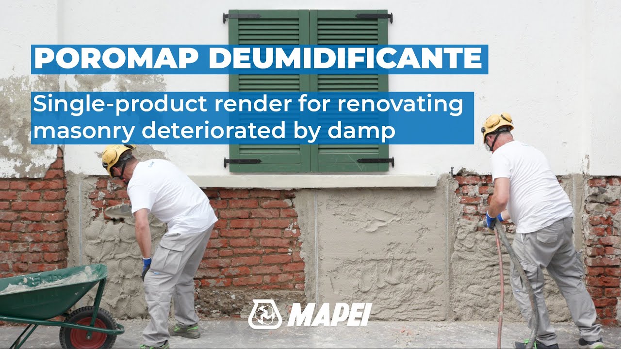 Restore masonry with rising damp problems | Poromap Deumidificante | Dehumidifying render | Mapei