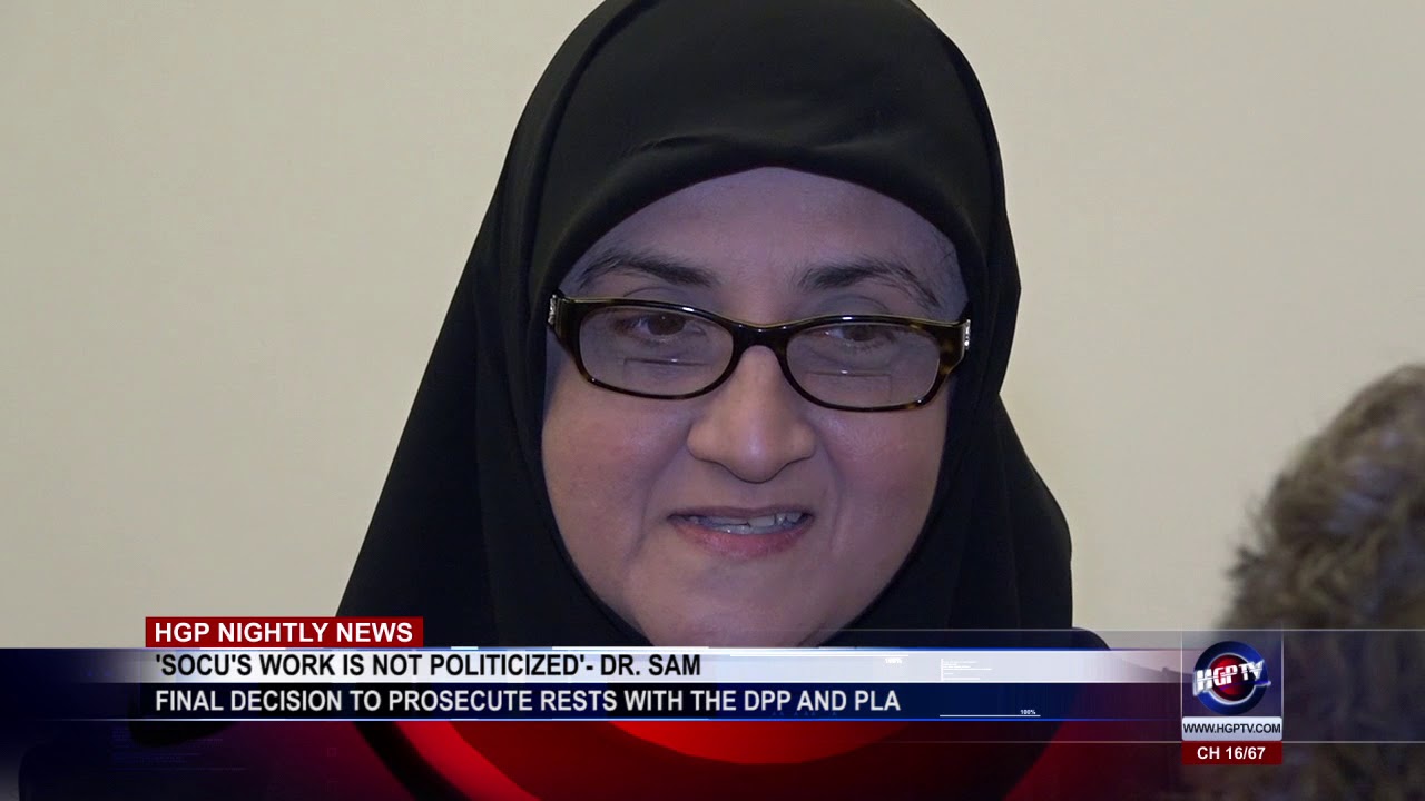 'SOCU'S WORK IS NOT POLITICIZED' -  DR  SAM