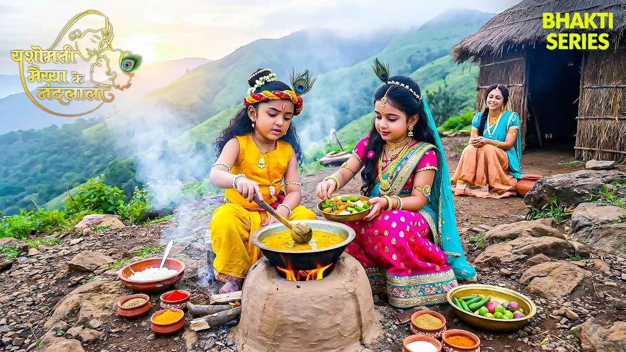 जब बाल कन्हा ने मैया के लिए चूल्हे पर बनाया भोजन | Yashomati Maiya Ke Nadlala |#YMKN #krishna