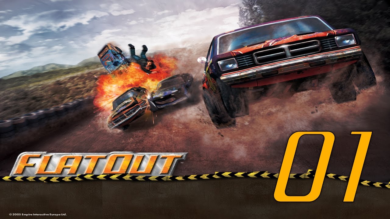 Lets Play FlatOut ! - Episode One - Winner Winner ..... Last Place Finisher
