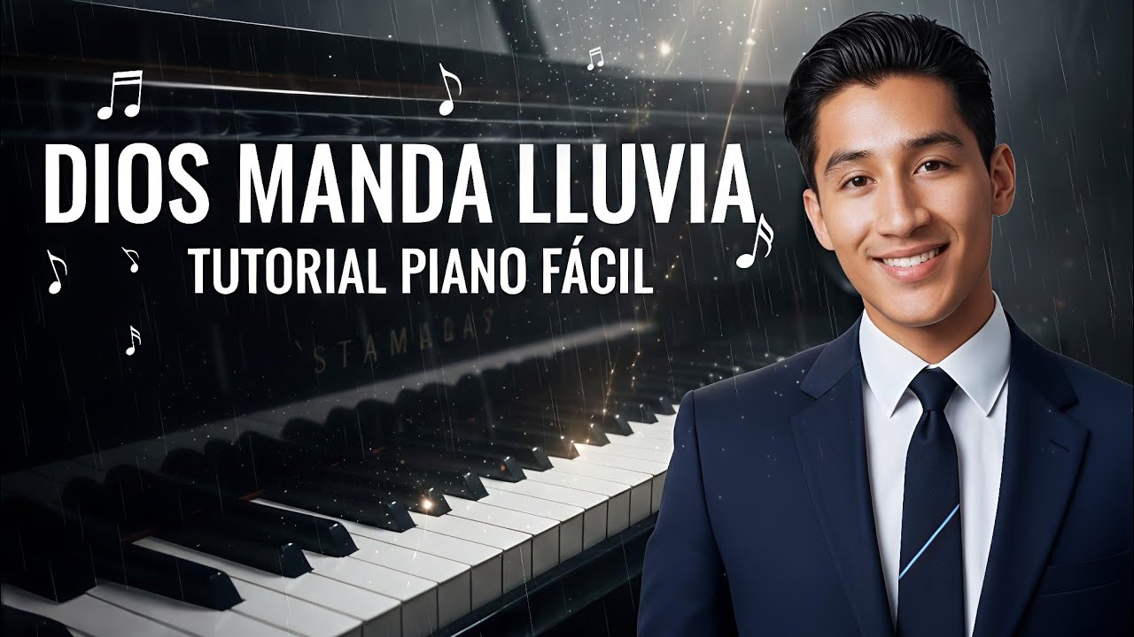  Dios manda lluvia 🎹 piano super fácil