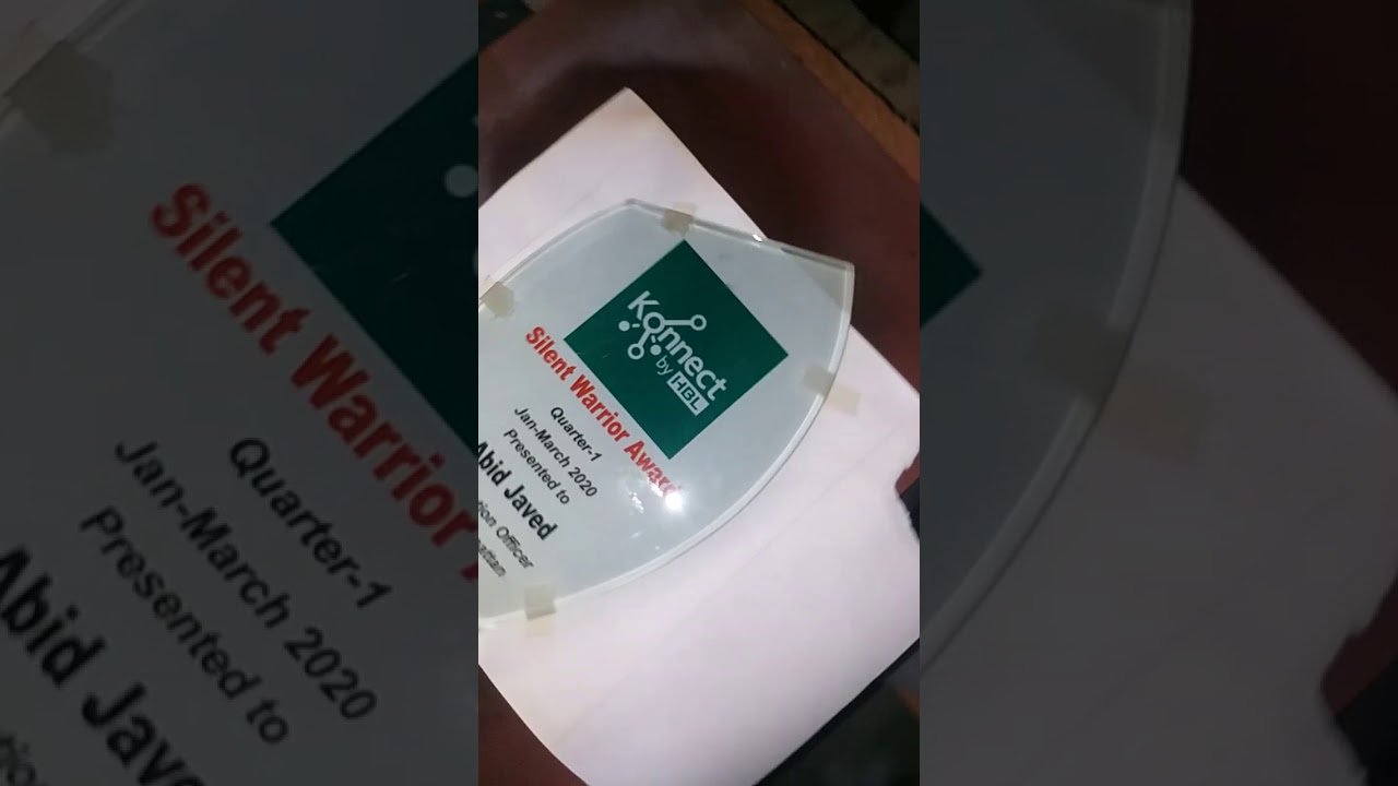 Sublimation printing on glass shilde award