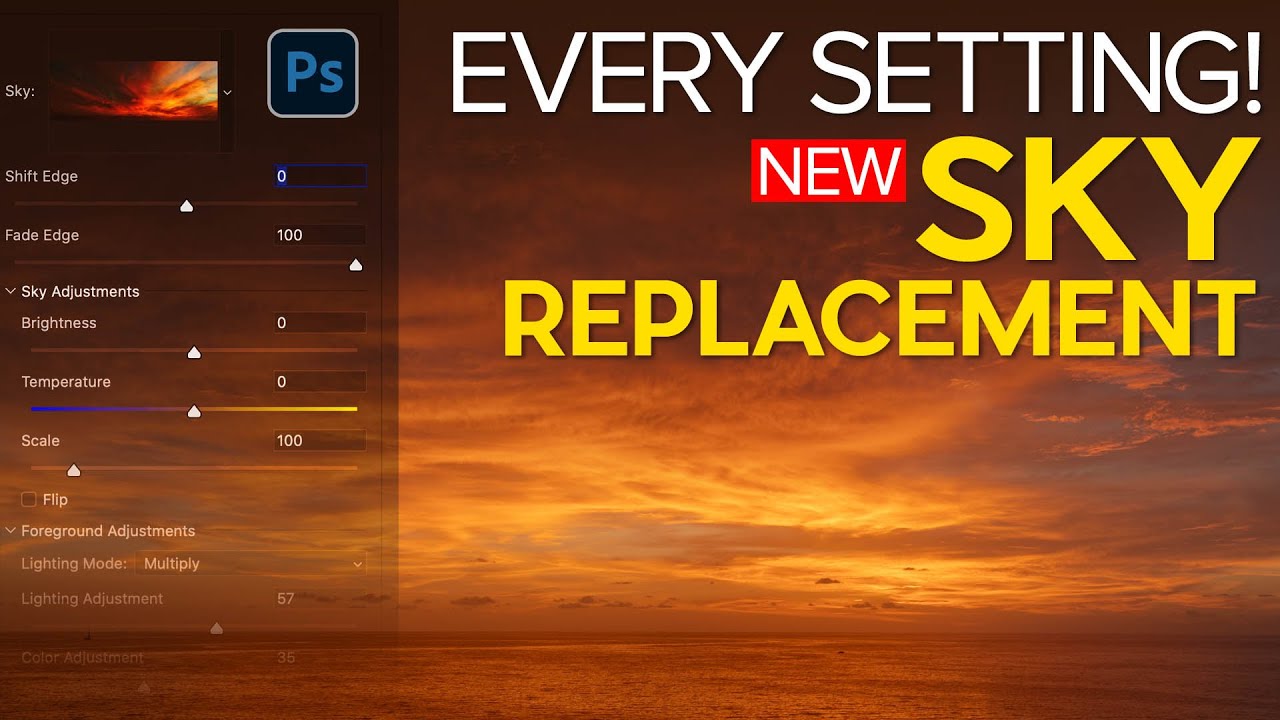EVERY Setting Explained! Advanced Photoshop Sky Replacement