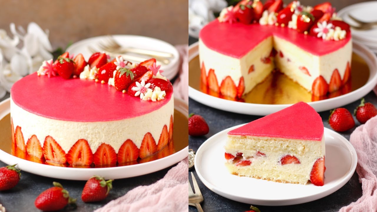 🍓Recette fraiser léger à la crème diplomate 🍓👌