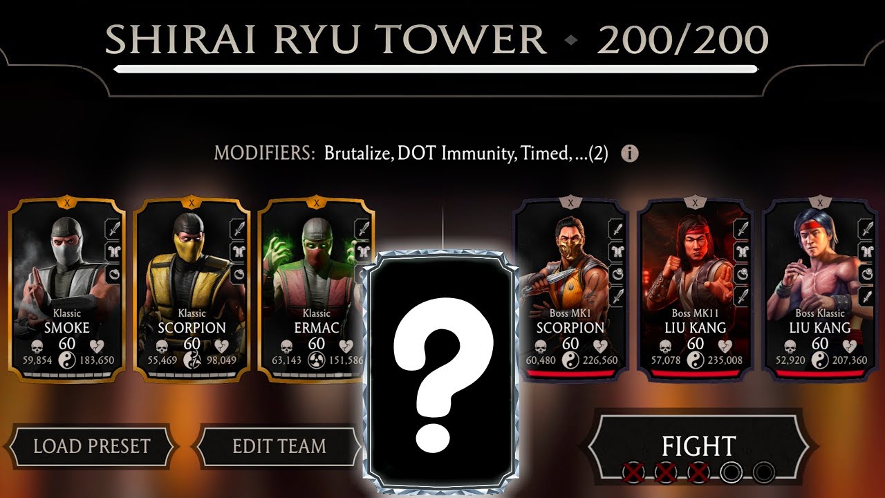 O final | Luta de Chefe 200 Final com Time Ouro | Torre Shirai Ryu | MK Mobile