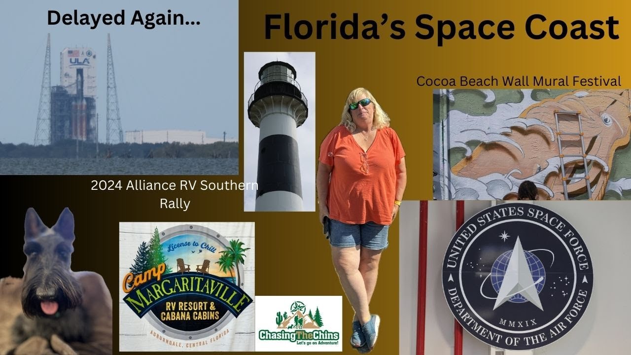 Space Coast, Lighthouse and Camp Margaritaville.  Final Delta IV Heavy launch.