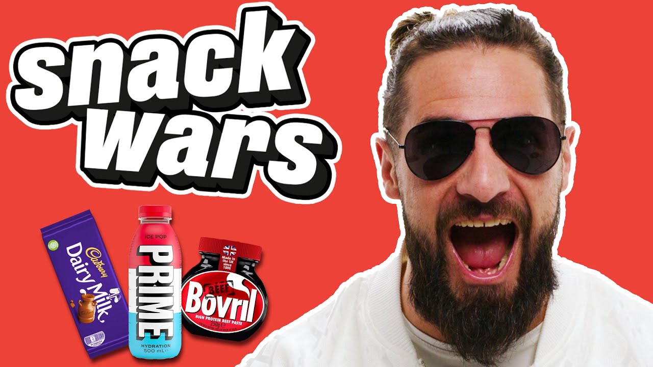WWE Superstar Seth Rollins Rates American & British Snacks | Snack Wars