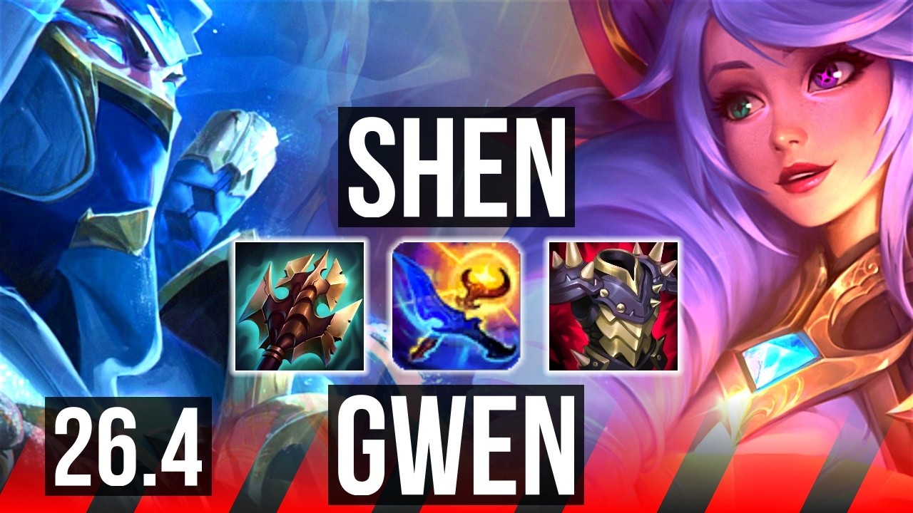 SHEN vs GWEN (TOP) | 34K damage | EUW Diamond | 26.4