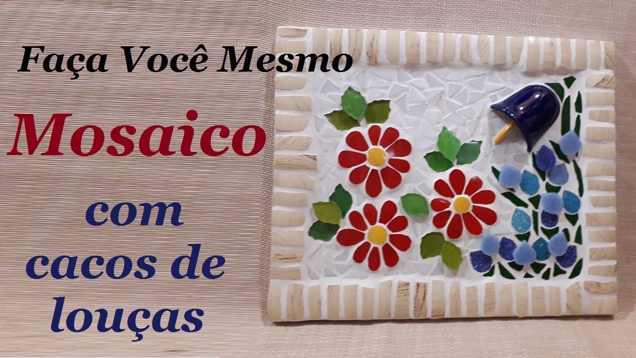 MOSAICO COM CACOS DE LOUÇAS - PICASSIETTE - @luci buzo
