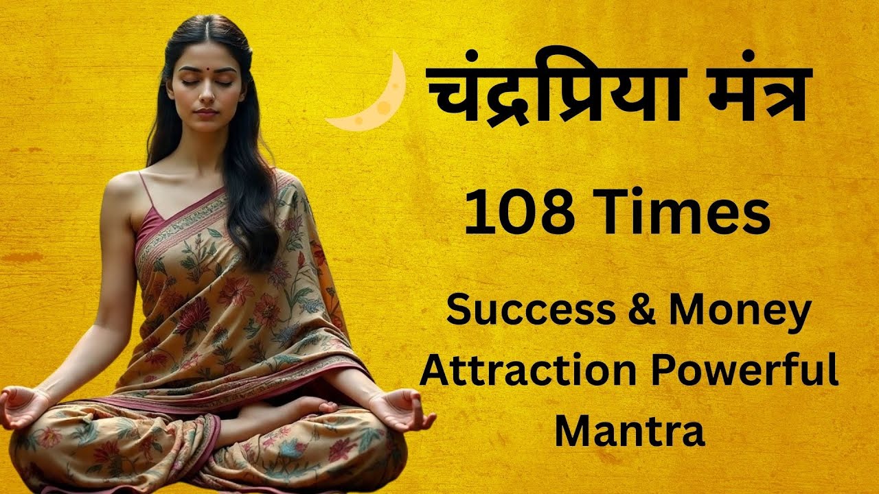 🌙 चंद्रप्रिया मंत्र 108 Times | Success & Money Attraction Powerful Mantra