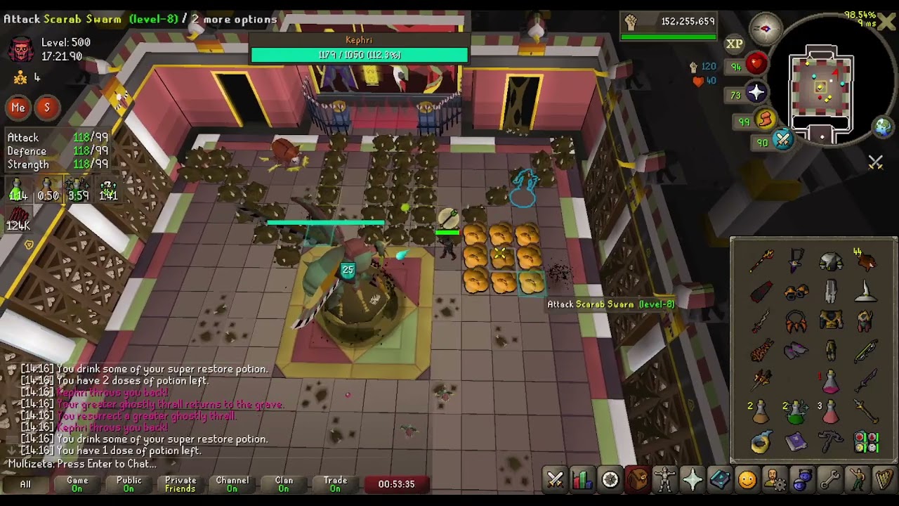 Sample 1+1 kephri (level 4, all invocations, no salt)