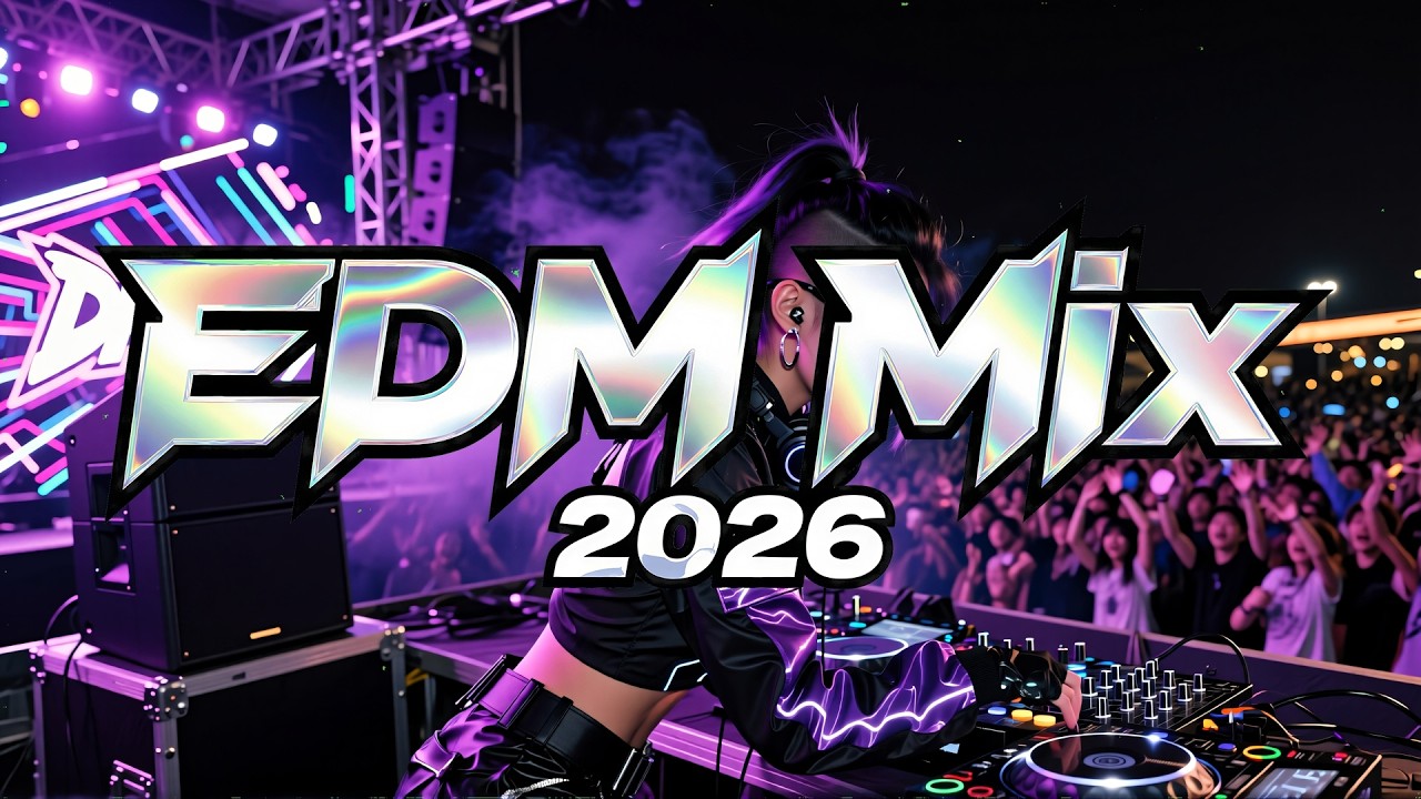 Усиленная басами EDM 2026 🔥 Ремиксы танцевальных хитов без перерыва 🎶 Идеальный микс для вечеринки