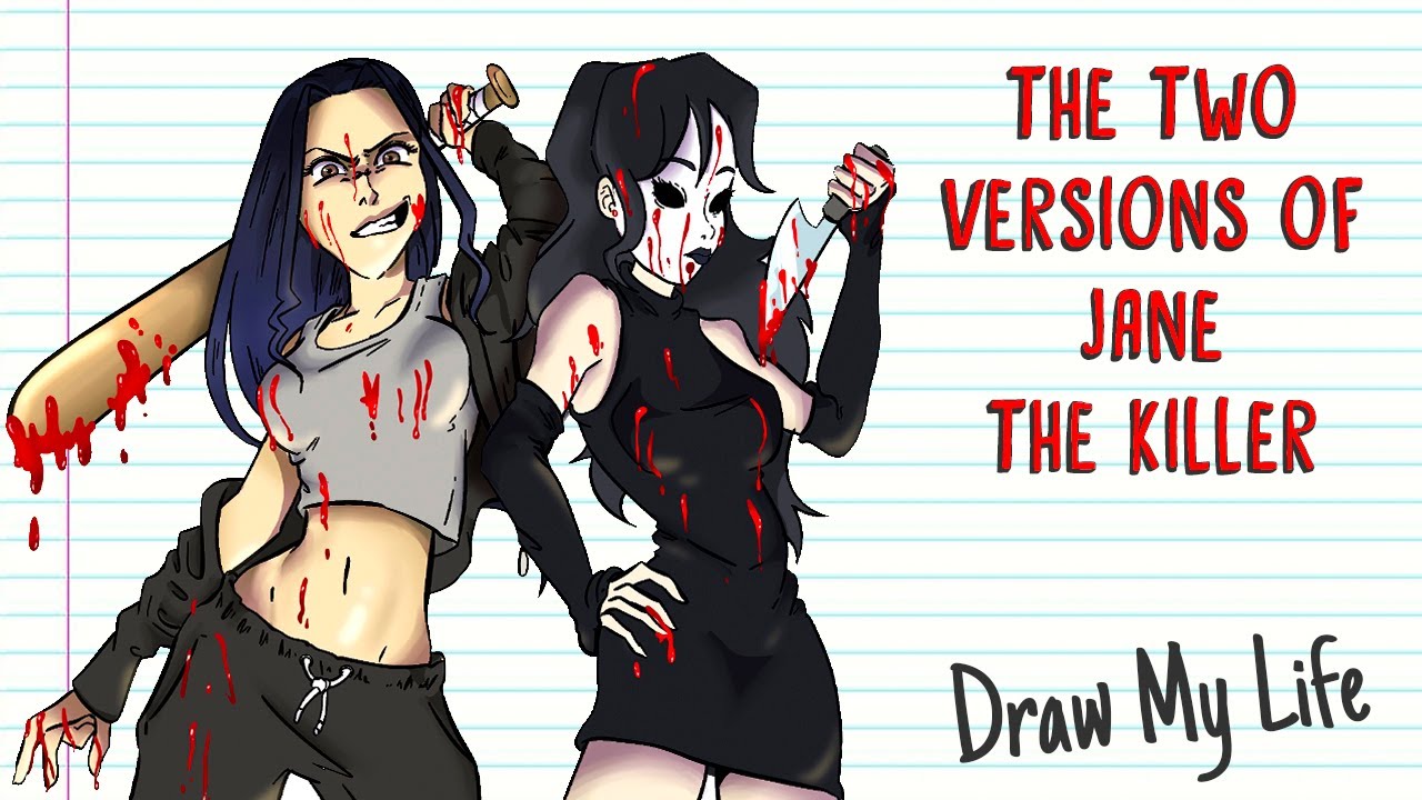 The origin of JANE THE KILLER 🔪 Jane Richardson CREEPYPASTA Draw My Life