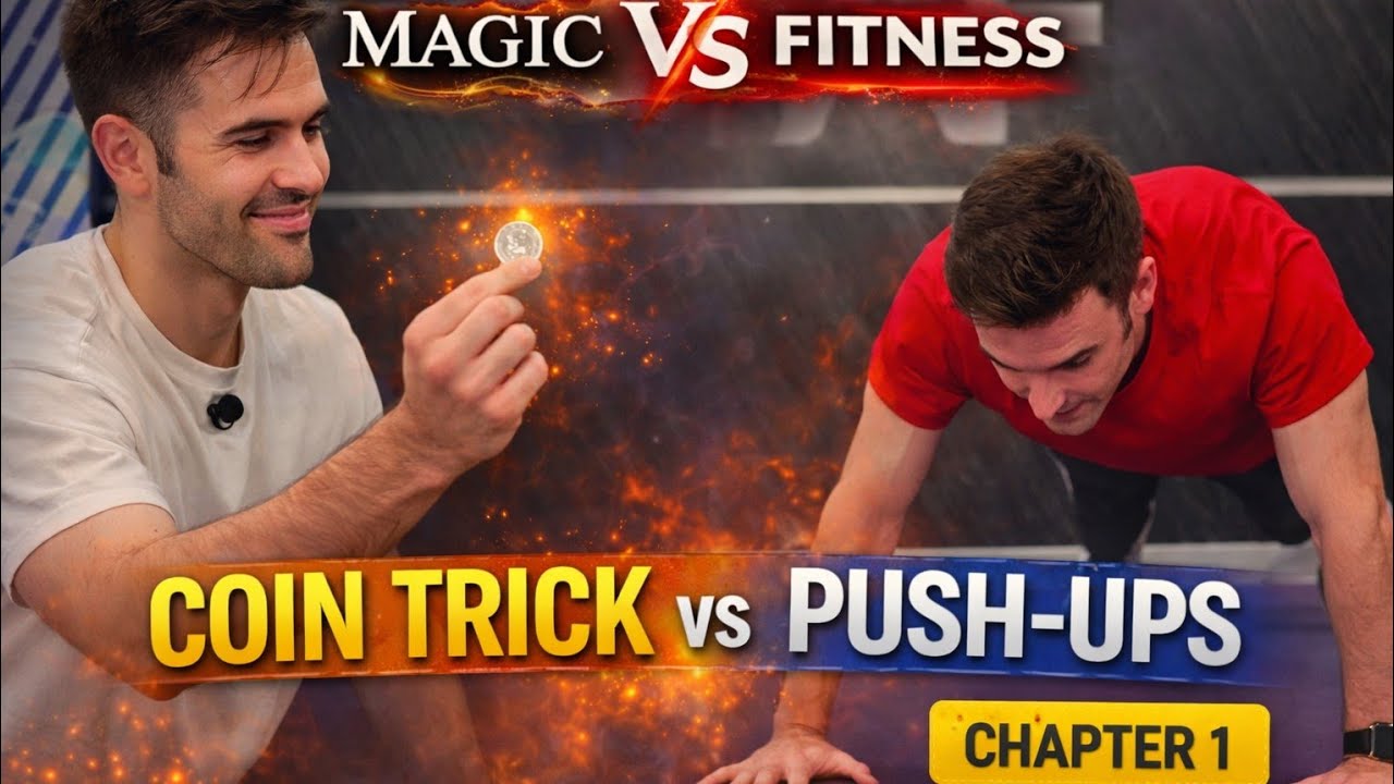 Coin Trick vs Push-Ups Challenge | Magic vs Fitness 1