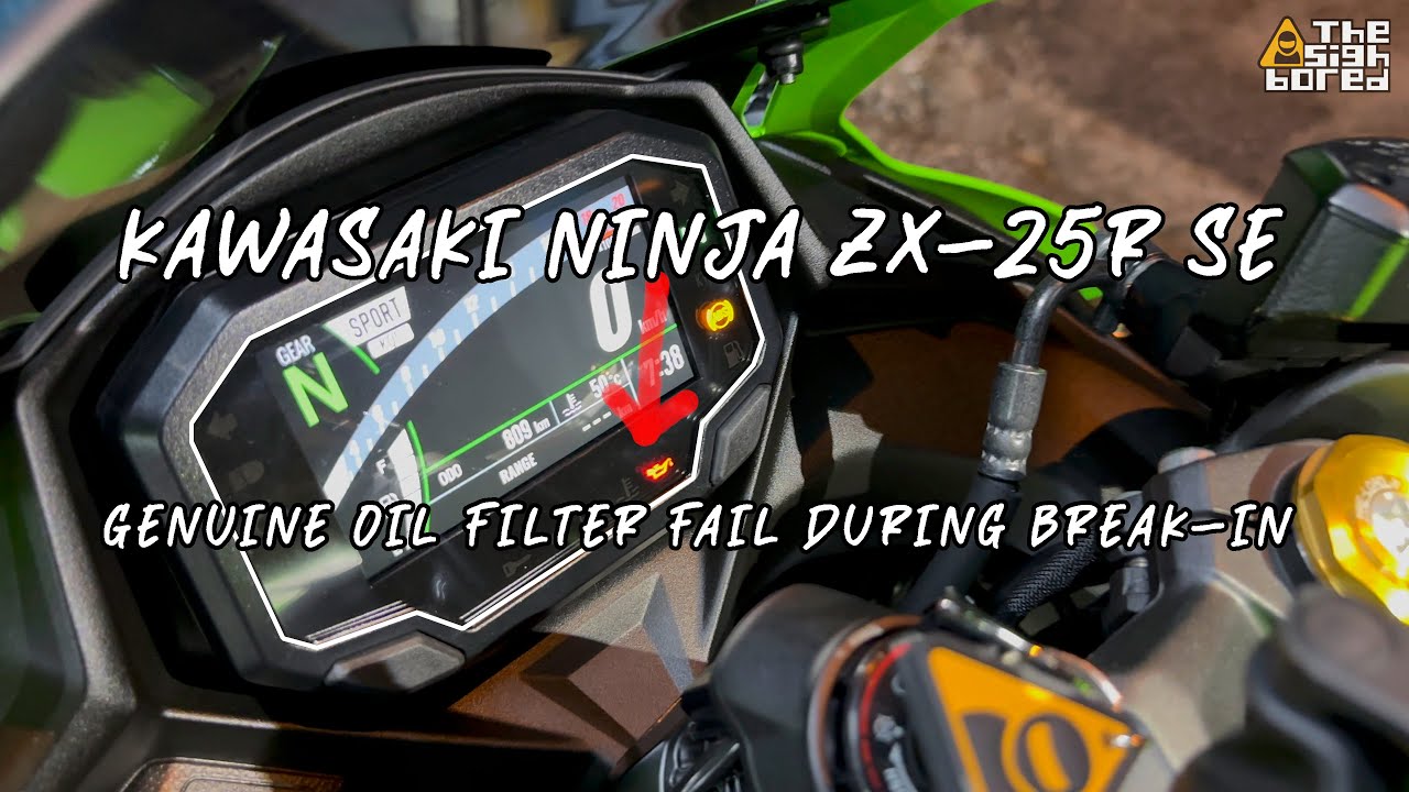 Genuine oil filter fail! Break-in issues for the Kawasaki Ninja ZX-25R