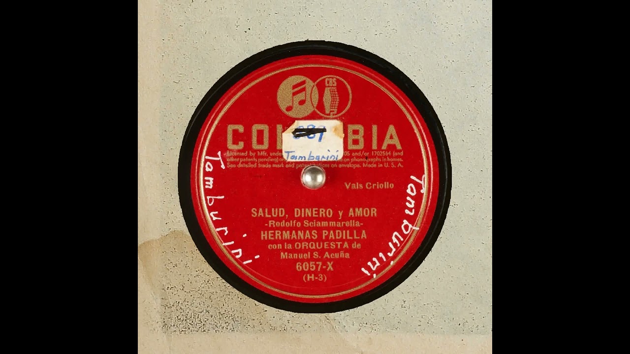 SALUD, DINERO y AMOR   HERMANAS PADILLA   ORQUESTA de Manuel S  Acuña