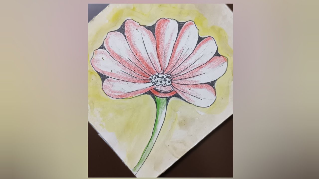 Easy & Simple // water color // flower art // step by step // for beginners #draw #flowers #foryou 