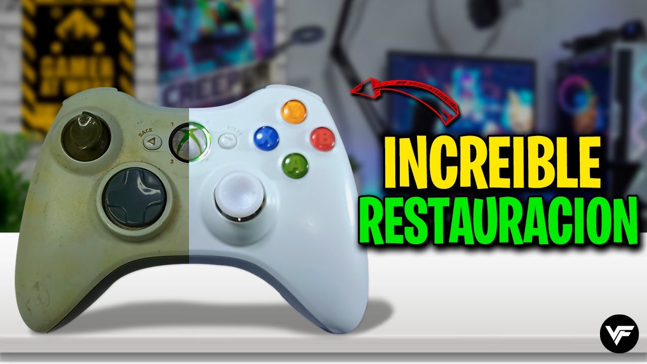 RESTAURACION Control Xbox 360, DESTRUIDO y oxidado