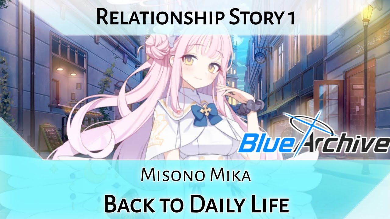 Mika Relationship Story 1 - Back to Daily Life (Blue Archive)