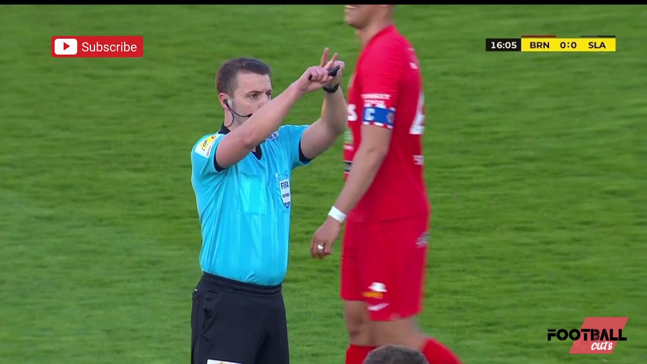 Vágner červená karta, Zbrojovka Brno a SK Slavia Praha O:O (HD)