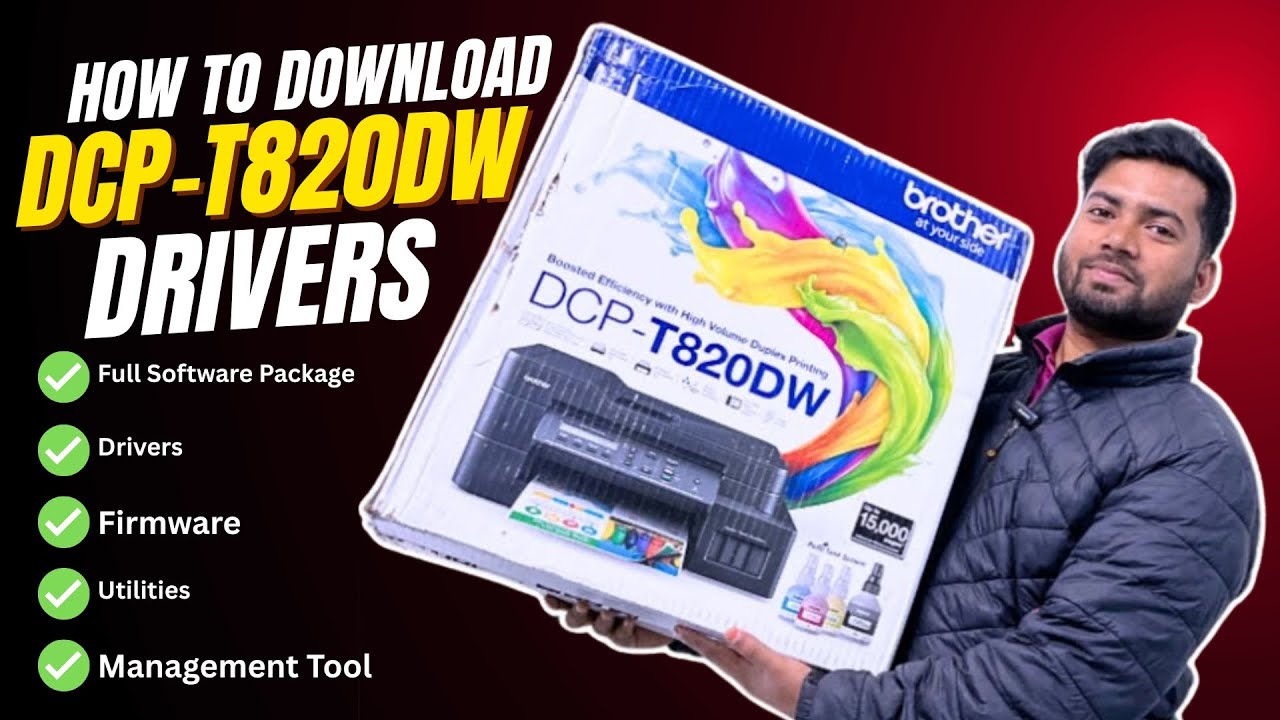 🔥Brother DCP-T820DW Printer DRIVER UPDATE Setup & Installation - Explained in Hindi