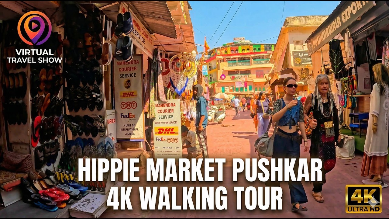 Hippie Market of Pushkar 🇮🇳 | Bohemian Shopping | 4K POV India
