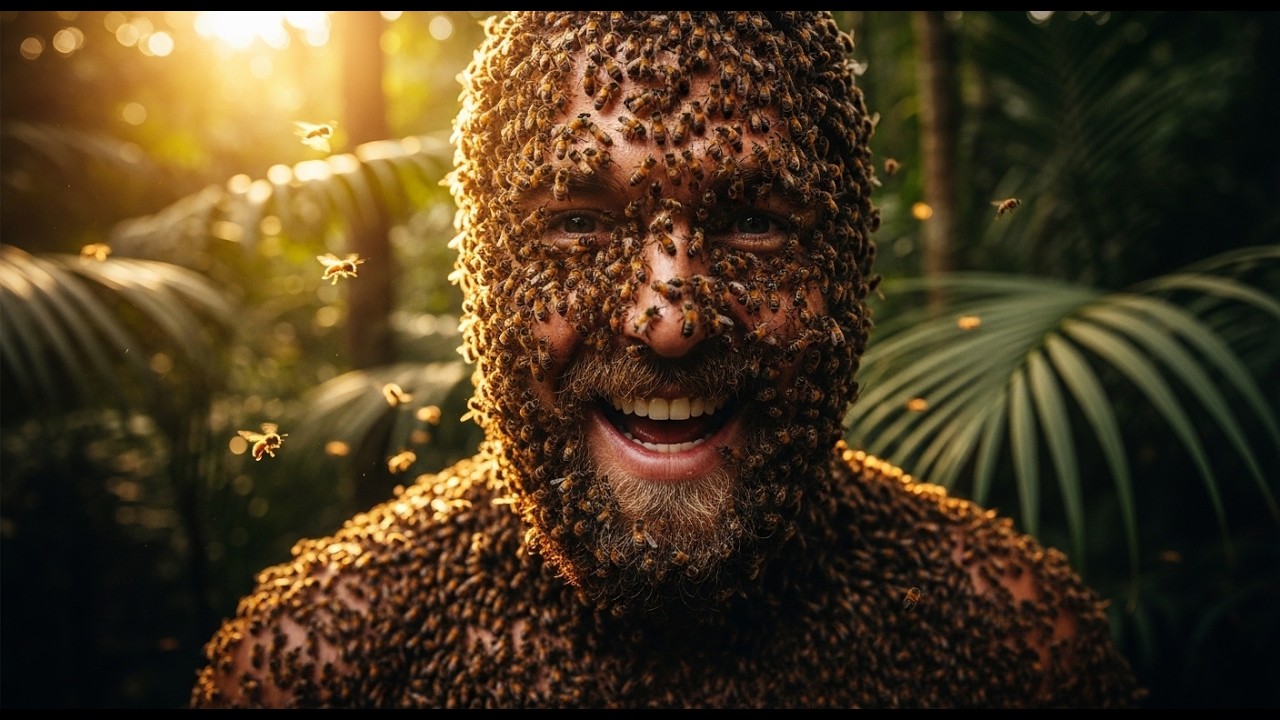 Giant Beehive Found on a Short Tree | Wild Honey Harvest in the Forest