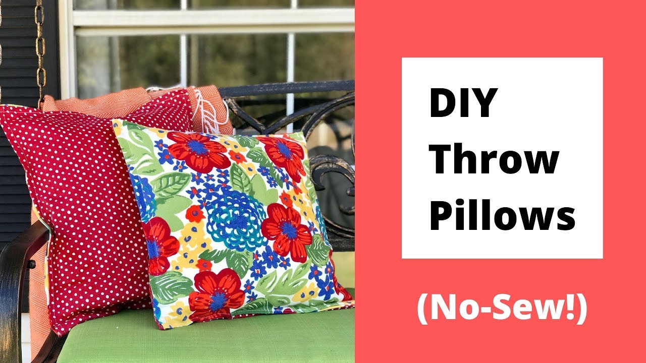 How to Make a Throw Pillow - DIY No-Sew Pillow