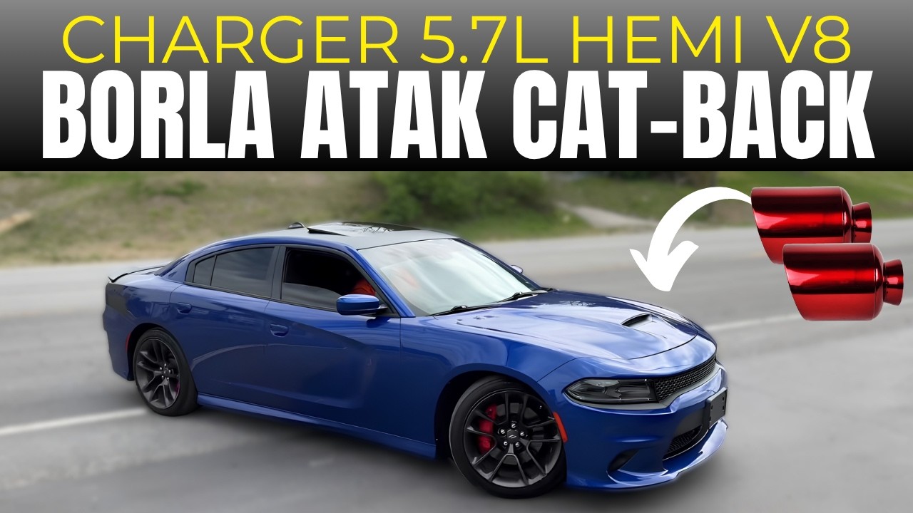 Dodge Charger R/T 2021 года с двигателем 5.7L HEMI V8 и выхлопной системой Borla ATAK!