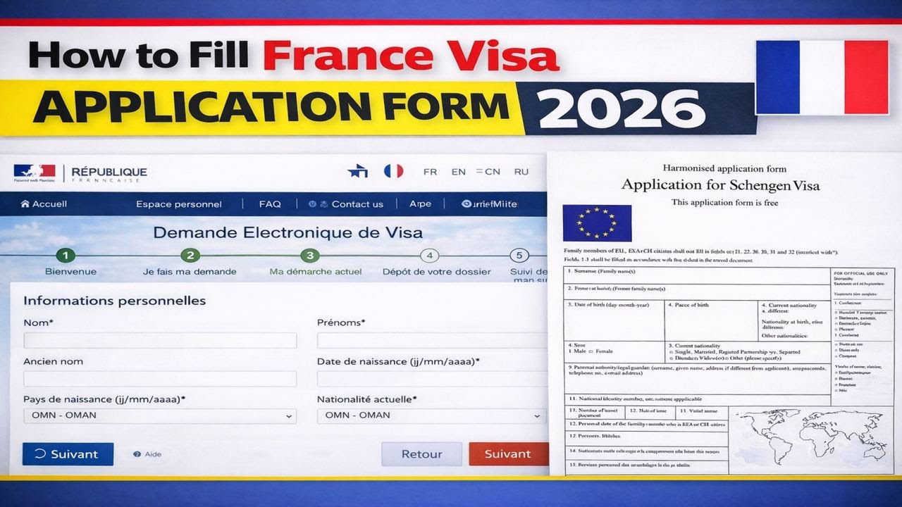 How to Fill France Visa Application Form Online – Step by Step Guide || Urdu / Hindi