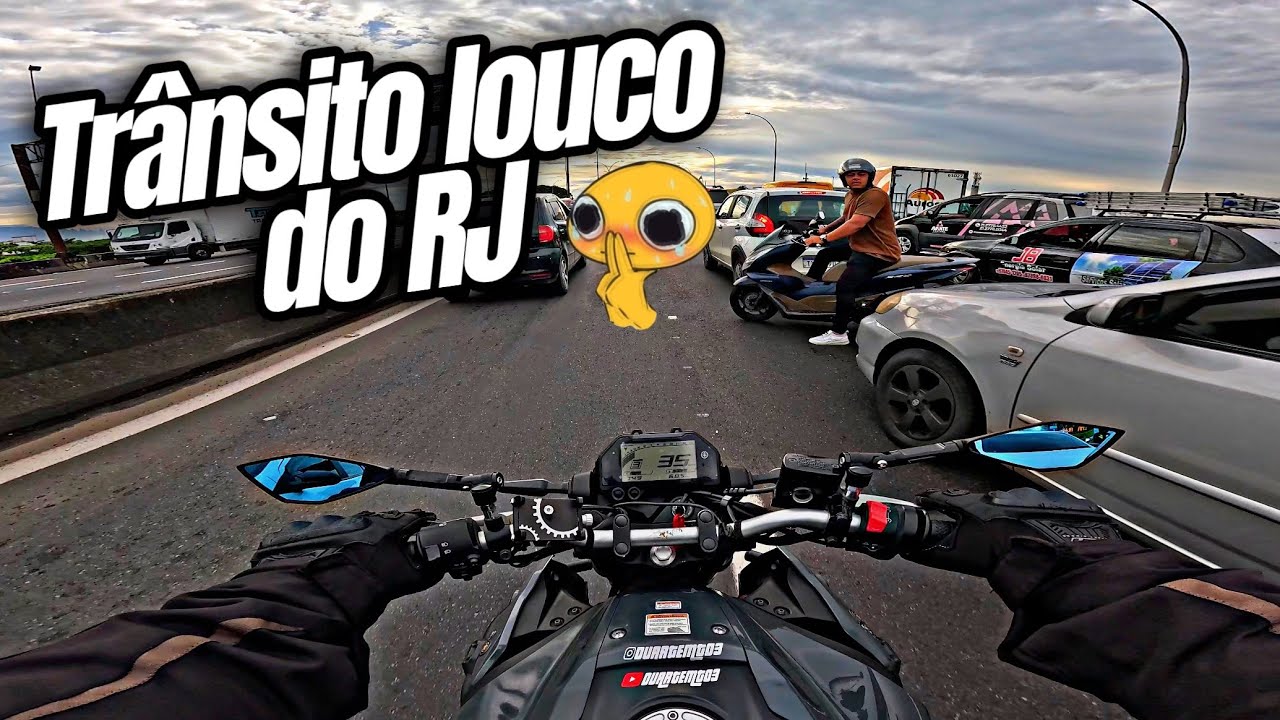Motovlog no trânsito louco do RJ