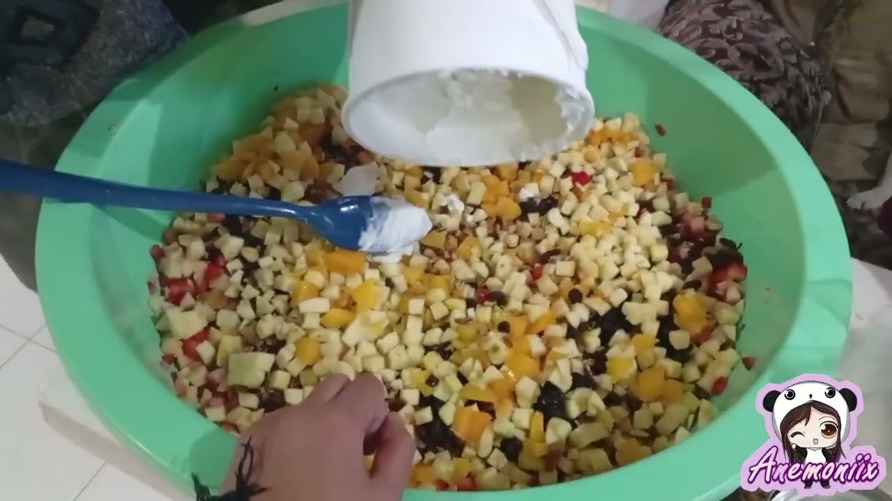 Cómo hacer la ensalada de manzana para año nuevo? 😁